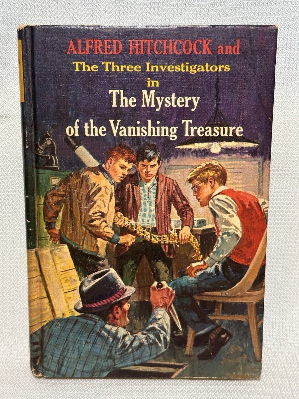 Hitchcock Three Investigators Mystery of the Vanishing Treasure Book VTG 1st Ed